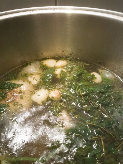 Just sieve and your delicious, healthy soup is ready.