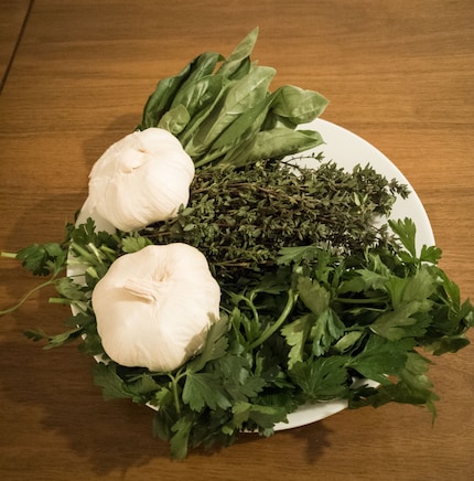 Yes, it all goes into the soup.