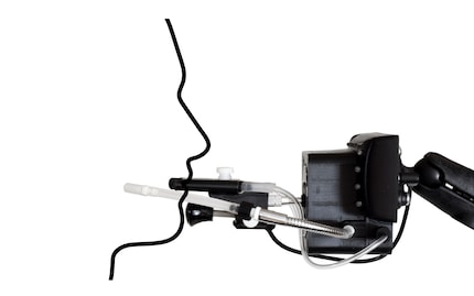 The Quadstick is a mouth-operated game controller.