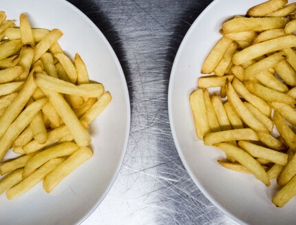 Golden yellow: Oven fries are really tasty