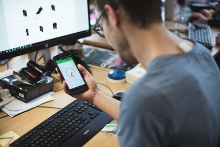 Ganz schlecht: Das Männchen in der App ist gebeugt und läuft rot an.