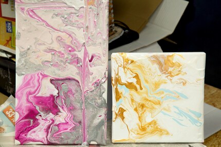 Die Bilder müssen noch trocknen, sehen aber jetzt schon besser aus als das Erste.