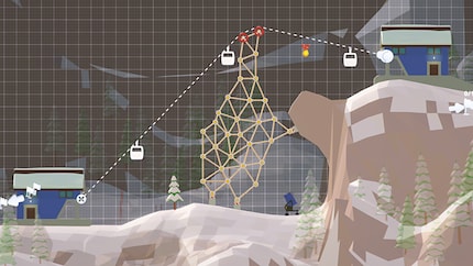 Strebe um Strebe zum Skilift deiner Träume.