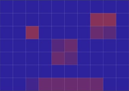 Bilinear: Colour nuances are created because several pixels are included in the calculation.