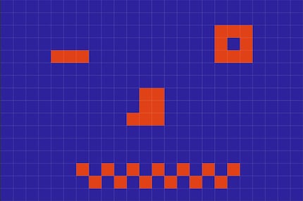 This winking pixel face has 24×16 pixels. Soon it will only be 10×7 pixels.