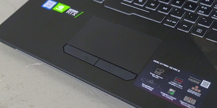 Das Trackpad ist verhältnismässig klein.