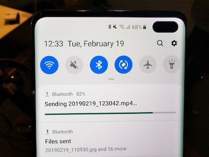Samsung Galaxy S10+ has swapped its notch for a punch hole in the display. It either looks like an ellipsis or a circle and it’s across the whole S10 series.