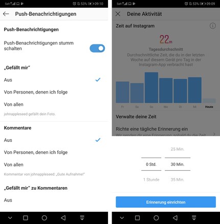Le remède contre la perte de temps : un rappel qui vous empêche d'utiliser l'application plus longtemps que vous ne le souhaitez.