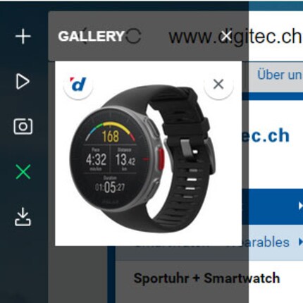 The gallery of screenshots