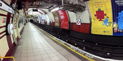 Hampstead tube station is 58.5 metres under the ground.
