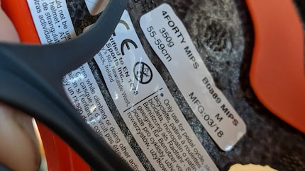 The information is sometimes hard to find, but it's there: certified to EN 1078 standard and manufactured in March 2018.