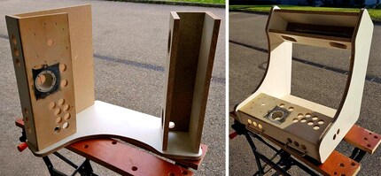 Chipboard is ideal for building the machine.