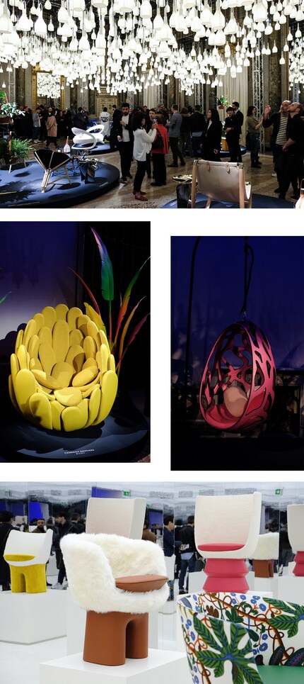 Per Objets Nomads collaborano spesso designer con stili diversi come «Atelier Biagetti and Zanellato/Bortotto», ma i mobili hanno sempre una cosa in comune: pare che abbiano perso per strada gli angoli e i bordi delle loro forme, così morbide e sinuose.