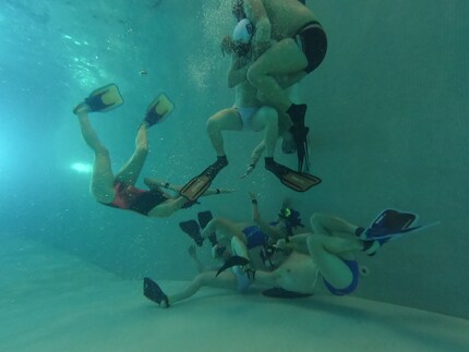 Der Kampf um den Korb: Goalie und Deckel sind zur Stelle.