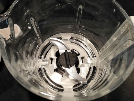 The blade of the food processor can be ...