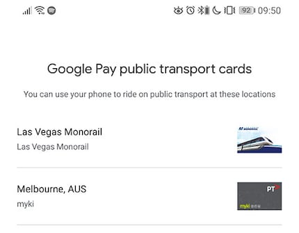 Attualmente, solo la Monorail di Las Vegas e il Miky di Melbourne supportano l’opzione per i biglietti.