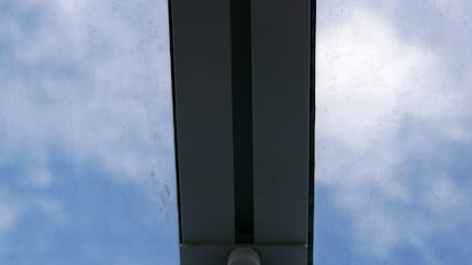 Links ungeputzt, rechts geputzt. Viel Arbeit für einen kleinen Unterschied.