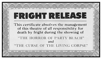 Das Fright Release für «The Horror of Party Beach»