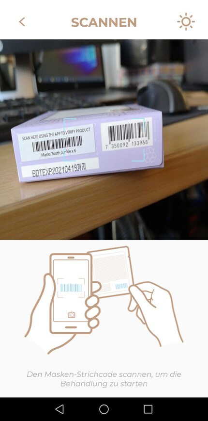 ...aktivierst du den Scanner.