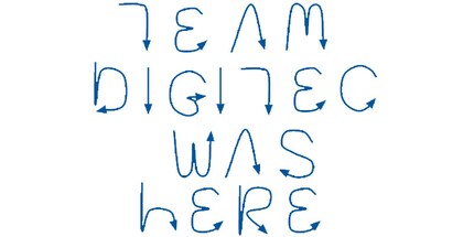 So hätte ich anno dazumal «Team digitec was here» geschrieben