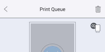 There's no printer connected. This is what the small symbol on the top right tells you