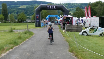 Elina auf den letzten Metern.