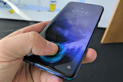 Sensore di impronte digitali in azione.
