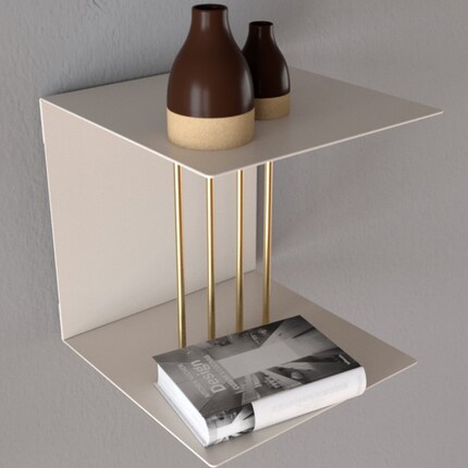 Ein subtiles Gitter setzt bei diesem Regal ein optisches Highlight. Bild: Umage