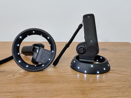 The controllers sit comfortably in the hand.