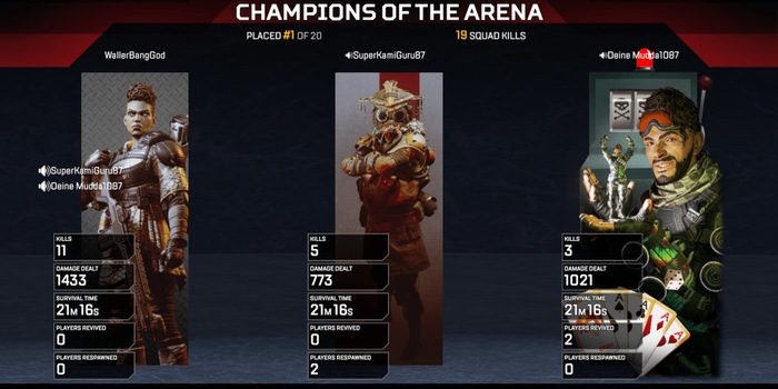 Only for true champions: "Apex Legends" latest trick in the fight against cheaters. Source: Waller's Gaming Only for true champions: "Apex Legends" latest trick in the fight against cheaters. Source: Waller's Gaming