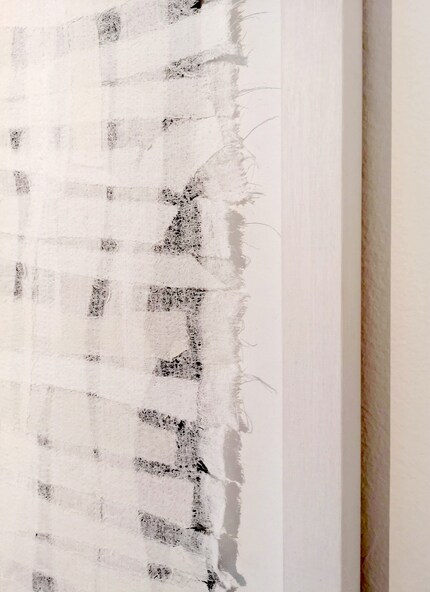 Trash to Treasure: The different fabric remnants only become visible from close up.