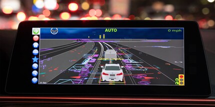 Not the Enterprise, but the dashboard of an autonomous Lyft taxi. Source: newgadgets.de