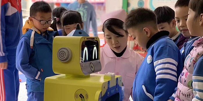 A robot will prevent disease epidemics in Chinese kindergartens and preschools. Source: Walklake A robot will prevent disease epidemics in Chinese kindergartens and preschools. Source: Walklake