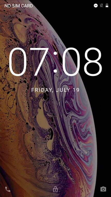 Der Lock Screen...