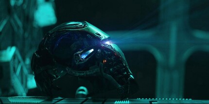 L’elmo di Iron Man in «Avengers: Endgame»
