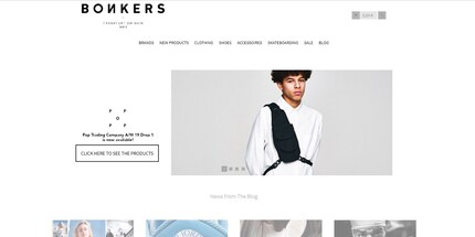David gegen Goliath 2.0: Ein Screenshot der Bonkers-Homepage. Quelle: bonkers-shop.com