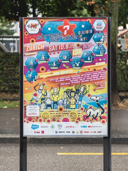 Das vollendete Werk hängt an so ziemlich jeder Strassenecke.