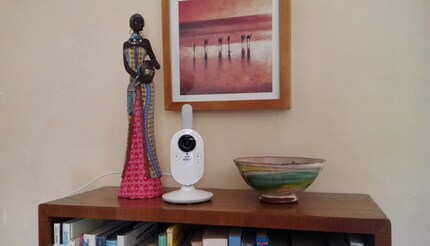 Baby monitor with integrated camera.