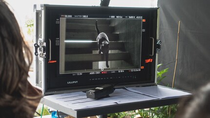 Pst. On set, absolute silence was demanded because of Princess. Those who did not belong to the « hard core» had to watch the scene outside on the screen.