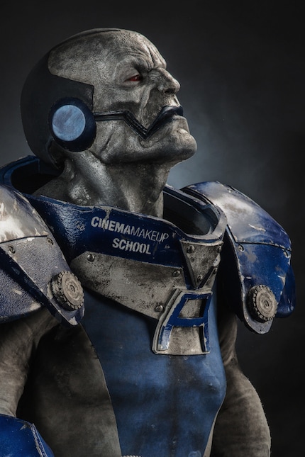 Apocalypse based on the X-Men comic by the Cinema Makeup School for San Diego ComicCon. Sculpture: Lee Joyner. Armour and costume: CMS' Walter Welsh and Kelton Ching. Model: Mick Ignis