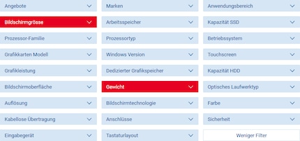 Klicke im Browsertab der Notebook-Sektion auf den entsprechenden Filter, um die zu deiner Antwort unten passende Auswahl zu treffen.