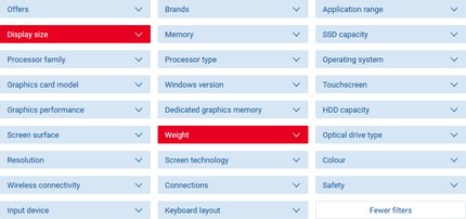 In the notebook section, select the relevant filter to get the results that match your answers below.