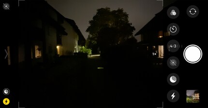 Wenn es das wäre, was ich fotografieren wollte, dann bräuchte ich den Nachtmodus ja gar nicht.