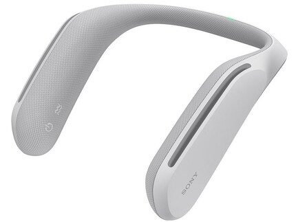 The neck speaker from close up.