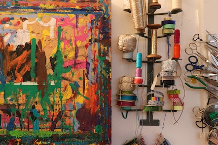 Colours and materials as far as the eye can see.