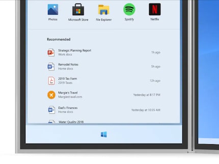 Neues Windows-Logo und Startmenü
