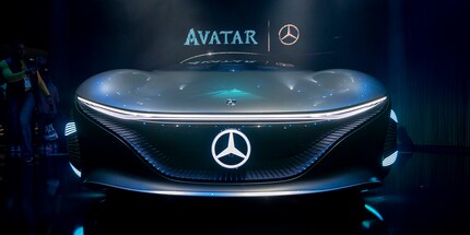 Star of the show: The Mercedes Benz Vision Avtr