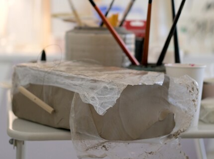 De l'argile au fil de fer en passant par le carton, différents matériaux sont à disposition.