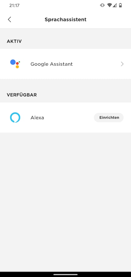 Sprachassistenten einrichten (Alexa nicht in der Schweiz)