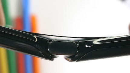 The screen of the Motorola Razr lifts up when folded.